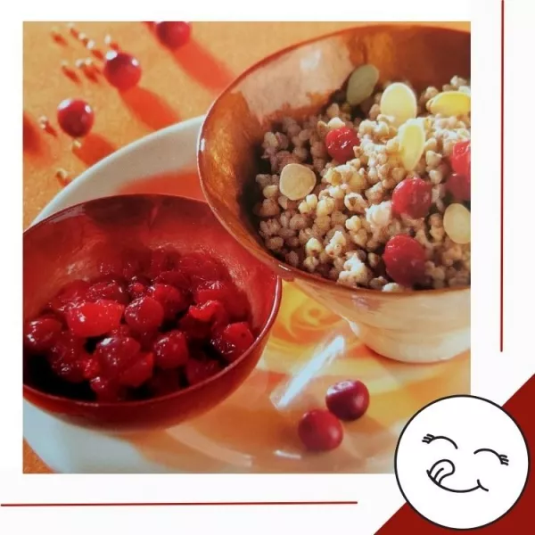 Annette Lartey - AlphaGenetik -  - Quelle für mehr Leistungsfähigkeit PowerFood für Deine Mitochondrien - Buchweizen mit Preiselbeeren Bild